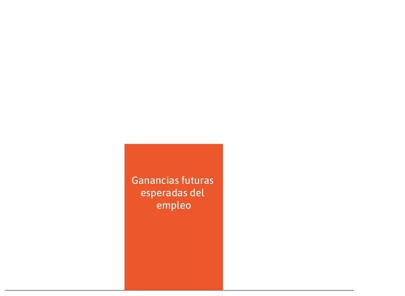 Ingresos futuros esperados del empleo
: Están representados por el rectángulo naranja.
